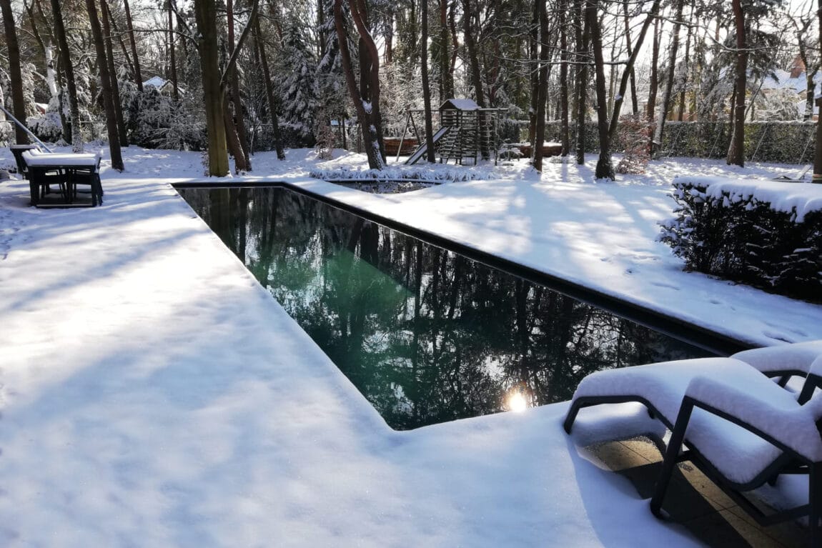 How do you prepare your swimming pond for the winter?