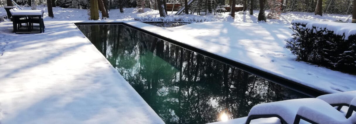 AUGA Swimming pond prepared for winter