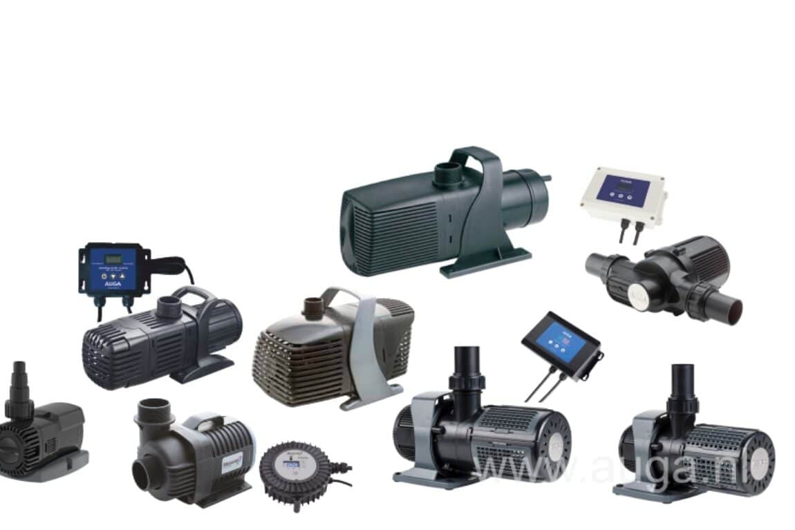 Pond pumps dry and wet position