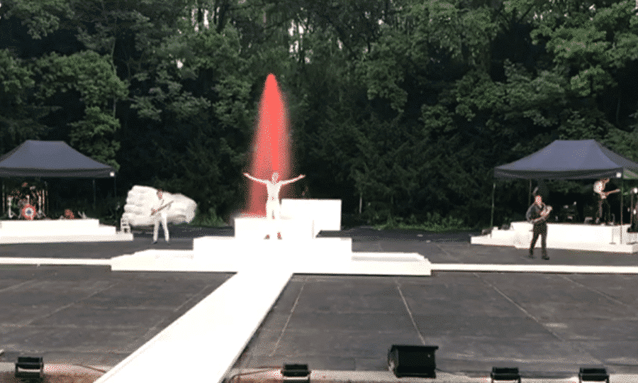 Orkater samen met fontein en pompen