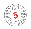 5 jaar garantie